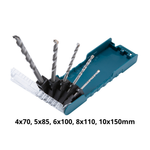  JOGO DE 5 BROCAS P/ CONCRETO LINHA LONG LIFE - MAKITA  