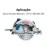 JOGO ESCOVA DE CARVÃO 127V P/ SERRA CIRC. GKS235 - BOSCH