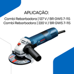 FLANGE MANCAL COM ROLAMENTO P/ ESMER. GWS 7-115 - BOSCH