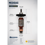 INDUZIDO P/ MARTELO DE PERF. GBH 2-26/GBH 2600 - BOSCH