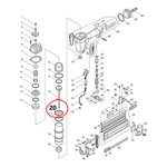 ANEL O-RING 36 P/ PINADOR AF505/AF505N/AN613 - MAKITA 