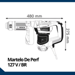 ESTATOR 127 P/ MARTELO DE PERF. GSH 5 - BOSCH 