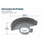  CAPA DE PROTEÇÃO P/ ESMER. GWS 6-115/ GWS 850 BT - BOSCH  