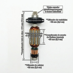 CONJ. INDUZIDO ROLAMENTO E PINHÃO 127V - BOSCH 