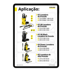 VÁLVULA DE SUCÇÃO - KIT 3 PECAS - KARCHER NOVA 
