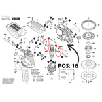 KIT 2 PORTA ESCOVA P/ LIXADEIRA GSS 140-1 - BOSCH  