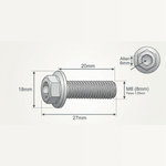 PARAFUSO ALLEN M8X20MM - MAKITA 