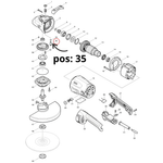 PINO 5 P/ ESMERILHADEIRA GA2016G/GA7080 - MAKITA 
