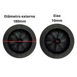 Kit Rodas Travas Coxim Para Lavadora Karcher Hd6/15 e HD585