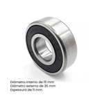 ROLAMENTO NOVA LAG 6202RS - BLACK & DECKER 