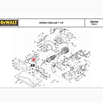  BATENTE P/ SERRA CIRCULAR DW358-44/DW389 - DEWALT 