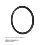 ANEL O-RING 19 P/ LIXADEIRA ORBITAL BO3700/M9203G - MAKITA 