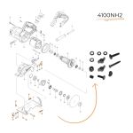 Kit De Parafusos Da Base Para Serra Mármore 4100ns 4100nh2 Makita