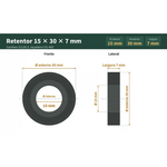 RETENTOR 15X30X7 P/ ROÇADEIRA CG-450 - GARTHEN  