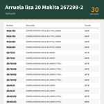 ARRUELA LISA 20MM P/ ESMERILHADEIRA MGA700 - MAKITA 