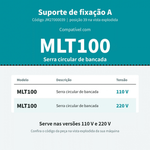  SUPORTE FIXADOR P/ SERRA CIRC. BANCADA MLT100 - MAKITA