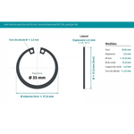  ANEL TRAVA 35 P/ SERRA CIRC BANCADA MLT100 - MAKITA
