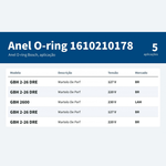  ANEL ORING P/ MARTELO DE PERF GBH 2-26 DRE - BOSCH 