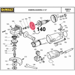  DEFLETOR P/ ESMERILHADEIRA DW818/DWE4010 - DEWALT 