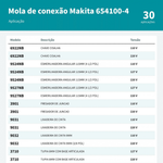 MOLA TERMINAL P/ ESMERILHADEIRA 6922NB - MAKITA