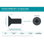 PARAFUSO M5X12MM P/ SERRA CIRC 5007F - MAKITA 