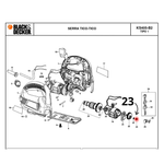 BUCHA DESLIZANTE P/ SERRA TICO T. KS405 - BLACK & DECKER 