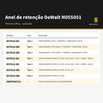 ANEL TRAVA P/ PARAF. DCF610/DCF815 - DEWALT