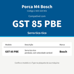 PORCA QUADRADA M4 P/ SERRA TICO T. GST 85 PBE - BOSCH   