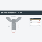 PARAFUSO BORBOLETA P/ SERRA MARM. DW862/SPT115BR - DEWALT 