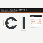  ANEL TRAVA P/ ESMER. G720 T1 T2 - BLACK & DECKER 
