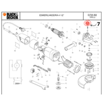 TRAVA DO EIXO P/ ESMER G720 T2 - BLACK & DECKER