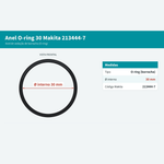 ANEL O RING 30MM P/ SERRA MARMORE 4100NS - MAKITA 