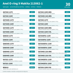 ANEL O-RING 9 P/ ESMERILHADEIRA GA7020 - MAKITA