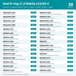 ANEL O-RING 17.5 P/ MARTELETE HR2600 - MAKITA