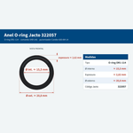 ANEL ORING 15,54 X 2,62 - JACTO
