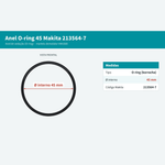 ANEL O-RING 45 P/ MARTELO DEMOLIDOR HM1500B - MAKITA 