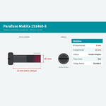 PARAFUSO FENDA M6X22MM P/ MARTELETE BHR162 - MAKITA