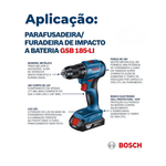 CAIXA DE ENGRENAGENS P/ FURADEIRA GSB 185-LI - BOSCH    