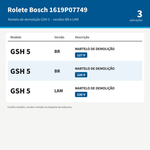 ROLETE CILINDRICO P/ MARTELO DE DEM GSH 5 - BOSCH 