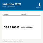 INDUZIDO P/ SERRA DE SABRE GSA 1100 E - BOSCH 