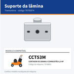 SUPORTE LAMINA CORTADOR COMBUSTÃO CCT53M TRAMONTINA