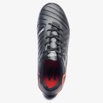 Chuteira Campo Umbro Fifty VI Jr Infantil Preto Coral 