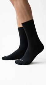 Kit 3 Pares Meias Hoahi Cano Longo Unissex Preto