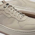 Tênis Democrata Harper Couro Masculino Creme