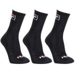 Kit 3 Pares Meias Fila Cano Alto Fbox Unissex Preto