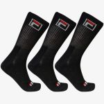 Kit 3 Pares Meias Fila Cano Alto Fbox Unissex Preto