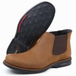 Botina Anatomic Gel Advanced 4571 Masculino Vintage Brown