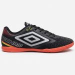 Chuteira Futsal Umbro Techno II Unissex Preto 