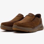 Tênis Skechers Arch Fit Crosser Oak Masculino Marrom