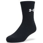 Kit 3 Pares Meias Under Armour Cano Alto Performance Cotton Unissex  Preto